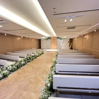 室内のチャペルです。