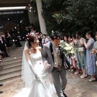フラワーシャワーは全て生花で用意してくださいます