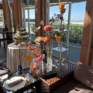 お花が映えます。