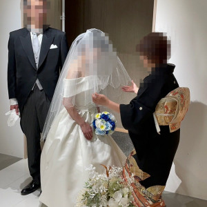 ベールダウンしました|663221さんの小さな結婚式 福岡店の写真(1815447)