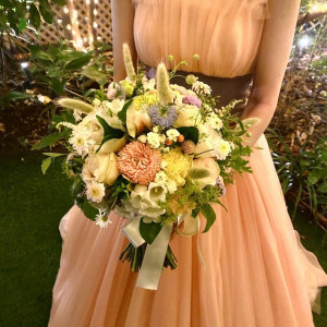 お色直しドレスとお花|663355さんの麻布迎賓館の写真(1816322)