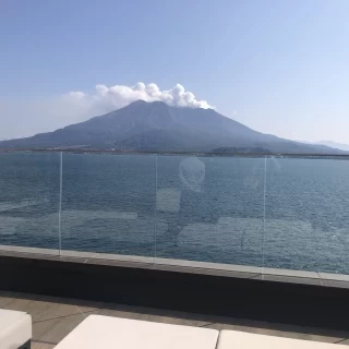 桜島と海が綺麗に見えます！