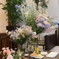フローリストさんと打ち合わせした通りの装花でした。