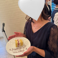 結婚した友人などにメッセージプレートを用意してもらいました