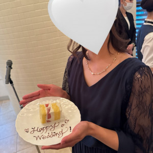 結婚した友人などにメッセージプレートを用意してもらいました|663818さんのホテルフランクスの写真(2162830)