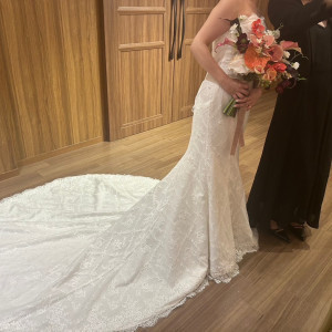 マーメイドドレスが綺麗でした|663826さんの小さな結婚式 大阪ハービスENT店の写真(1818750)