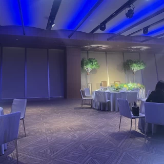 披露宴会場、ライトの演出