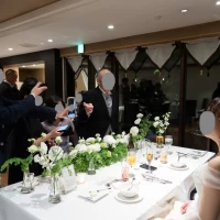 歓談中
