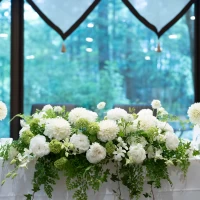 メインテーブルの装花