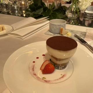デザートのティラミスです