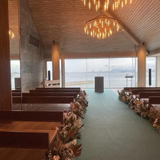 海が見える方の挙式会場