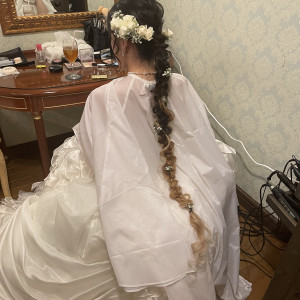 新婦髪|664414さんのノートルダム下関　Notre Dame SHIMONOSEKIの写真(1824159)