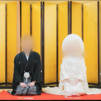 挙式の控室での撮影
