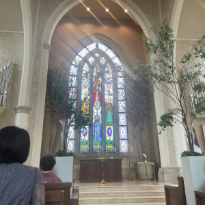 ステンドグラス|664703さんのザ・グランドティアラSenju（エルカミーノリアル大聖堂）の写真(1826576)