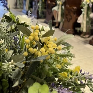 挙式会場の飾りです|664829さんのセント.ヴェルジェ教会＆ゲストハウス21の写真(1911343)