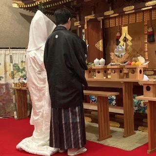 神前式の様子(誓詞)