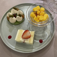 デザート。ケーキものっていました。