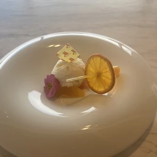 オレンジソースをかけるのが楽しかったです