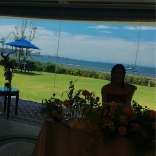 披露宴会場からの景色