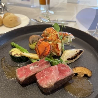 試食の料理