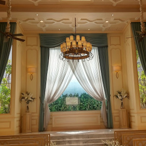 暖かい雰囲気のチャペル|665410さんのBLEU LEMAN 名古屋（ブルーレマン ナゴヤ）●BRASSグループの写真(2542792)