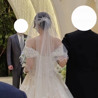 新婦入場シーン。とても良い雰囲気でした。