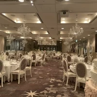 ケーキ入刀の時の新郎新婦側からの景色