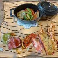 試食。これとデザートでした。