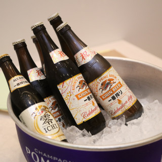 ビールもしっかり冷やしてもらい冷たいものが提供されていました