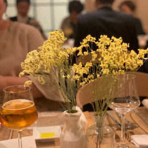 テーブル装花|665873さんのチャペル・ド・コフレ札幌の写真(1866203)