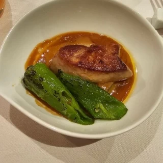 フォアグラのポワレ フォアグラなのに重くない！と好評でした