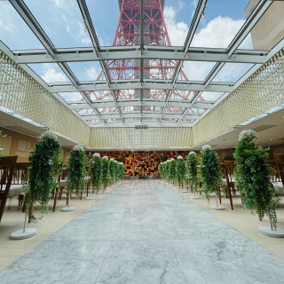 挙式会場。東京タワーの足元です。