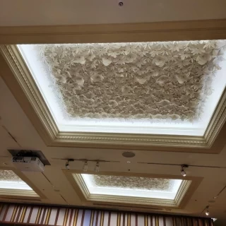 天井の模様がもても綺麗でした。