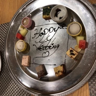 式場見学の時の料理