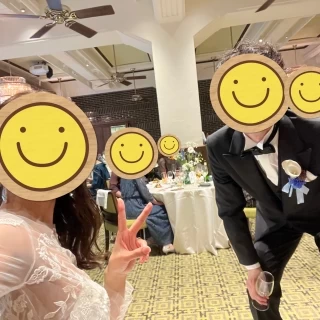 高砂から見た披露宴会場。ゲストとの程よい距離感が良かった