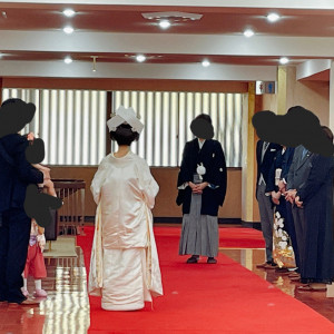 式前に家族紹介|666496さんの成田山新勝寺の写真(1857110)