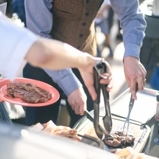 皆でBBQ