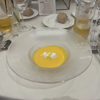 冷製スープ。美味しかったです。
