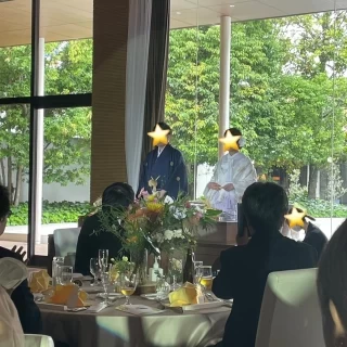 披露宴会場の正面の様子です！