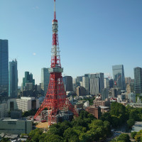 披露宴会場から見える東京タワー