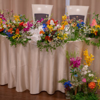 こだわりを入れた装花(ホテル提携先の花屋さん)