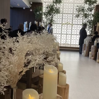 ロウソクがオシャレでした♡