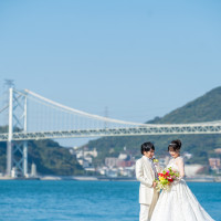 会場からは関門海峡が一望できます