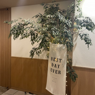 披露宴会場の入り口
