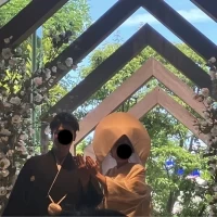 間から見える木々が素敵です