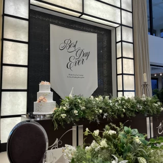 新郎新婦の席。高砂。