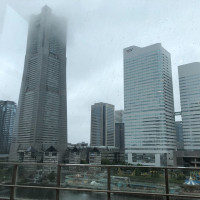 雨が少し弱まったとき