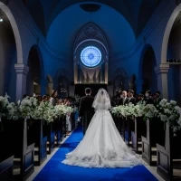 この景色が気に入って式場を決めました。とても綺麗です！