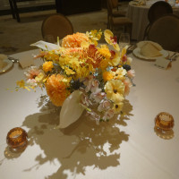 胡蝶のテーブル装花