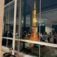 夜景と東京タワー